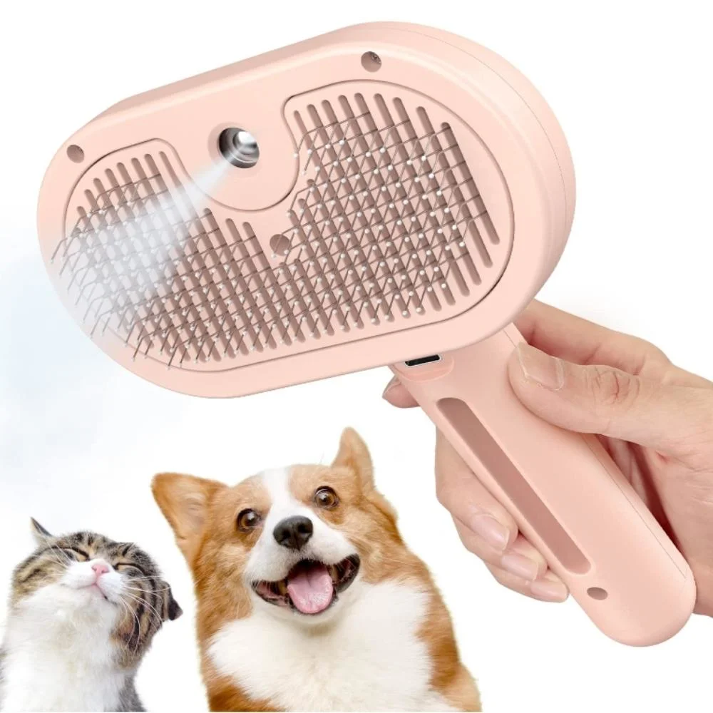 Spray Cat Brush for Shedding Removing Static Flying Hair Pet Grooming Brush