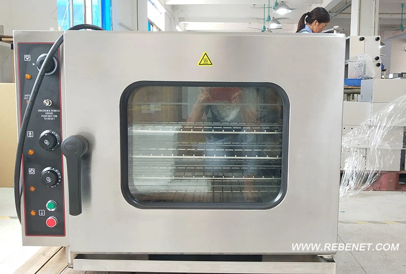 CE Approved Commercial Electric 6 Tray Combi Oven Steamer for Hotel Restaurant Kitchen Equipment (YSD-06)