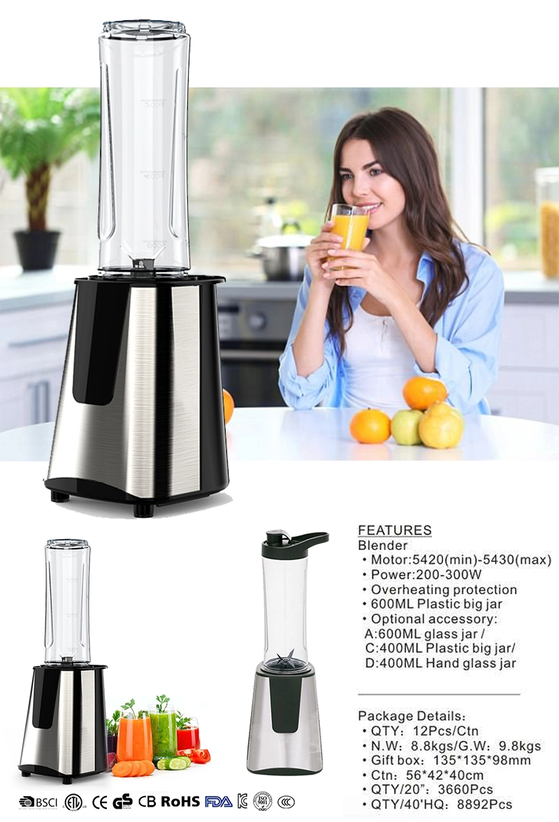 Household Item Electric Blender with Stainless Steel Blad Portable Food Blender Fruit Mixer Food Processor Liquidificador Personal Blender