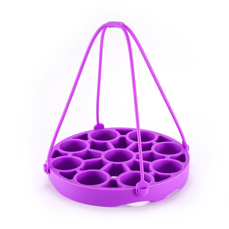 Modern Kitchen Tool Net Egg Multicolor Seamer Silicone Steamer with Handle