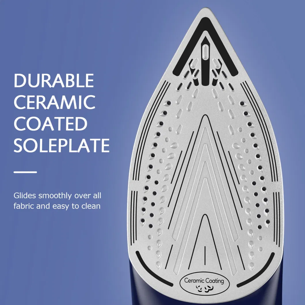 New-Style Precision Thermostat Dial Ceramic Coated Soleplate Self-Cleaning Anti-Calcium Steam Iron