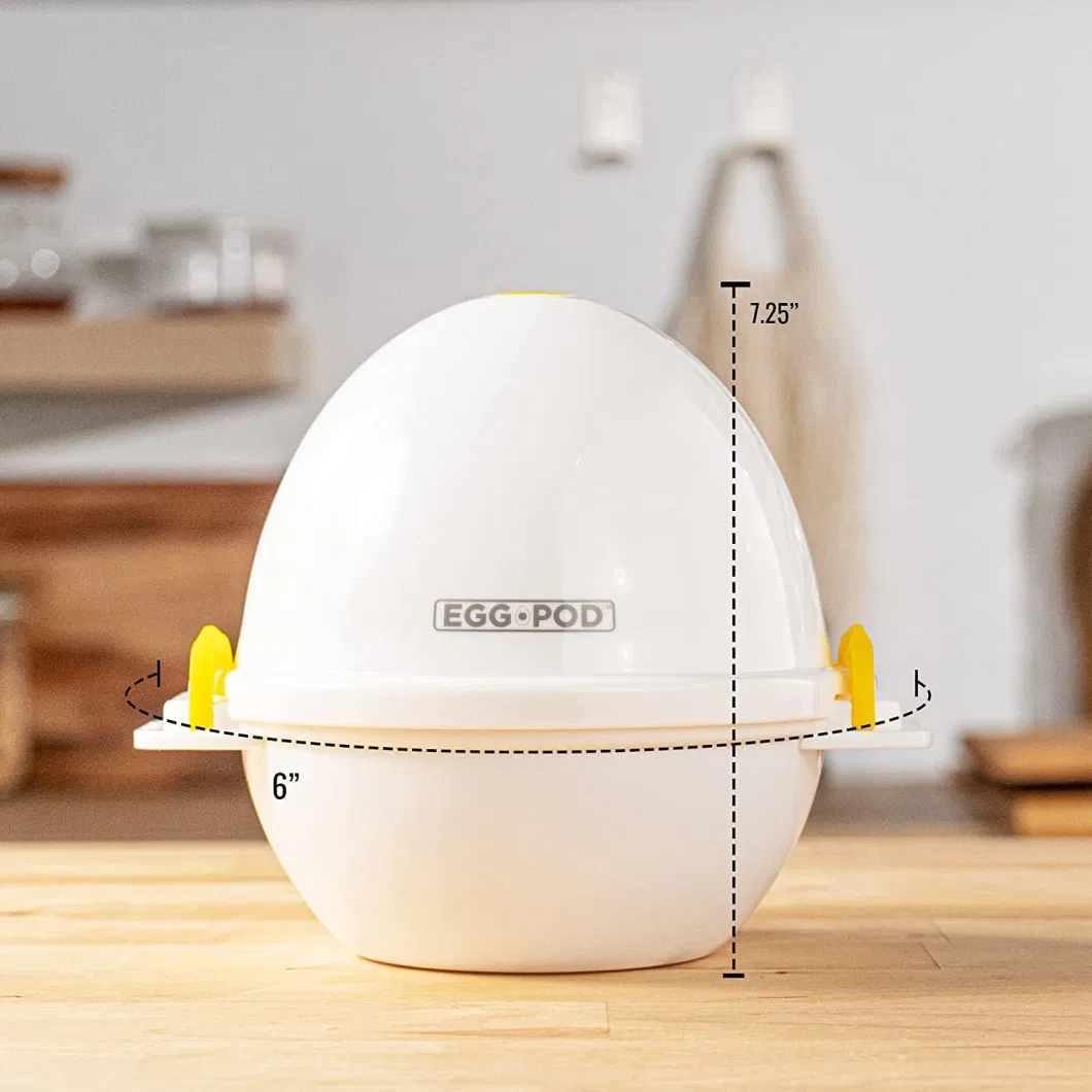 Eggpod by Egg Cooker Wireless Microwave Hardboiled Egg Maker, Cooker, Egg Boiler &amp; Steamer, 4 Perfectly-Cooked Hard Boiled Eggs in Under 9 Minutes as Seen