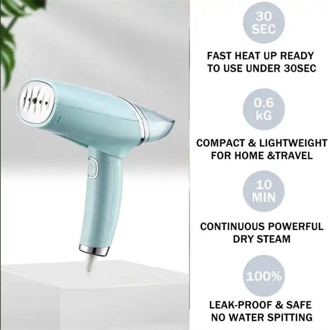 Portable 100ml Handy Mini Clothes with Stand Garment Iron Steamer