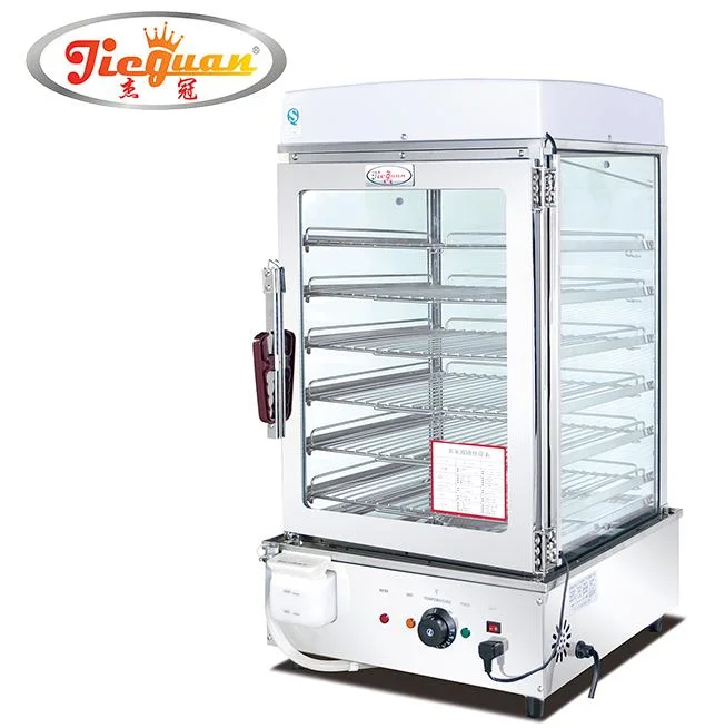 Restaurant Hotel Steaming Machine Cabinet Showcase Display Electric Food Bun Steamer with 5 Layer