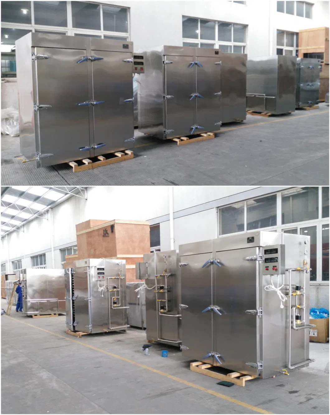 Large Capacity 200kg 72trays Trolley Food Steaming Machine Steamer Cabinet Central Kitchen Equipment