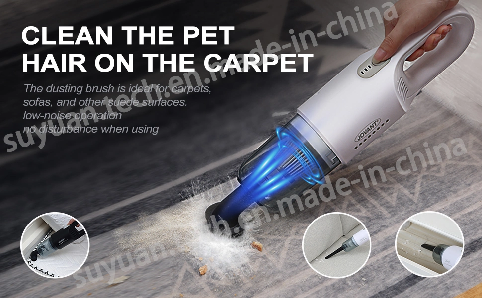 Mini Portable Cordless Handheld Vacuum Cleaner for Car and Household with 8000PA High Suction