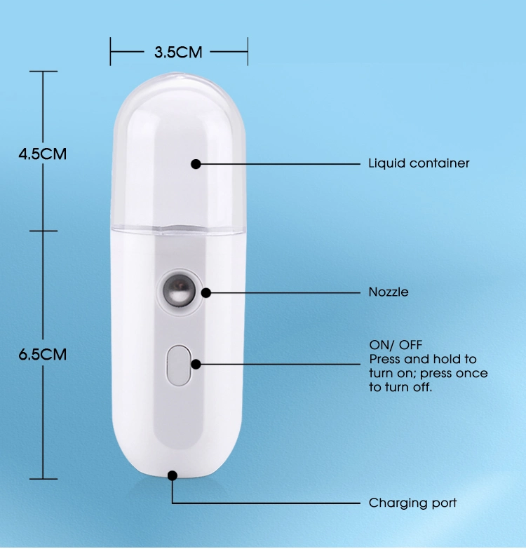 Wireless Recharges Portable Disinfection Nano Mist Sprayer Ssterilizing Spray Machine