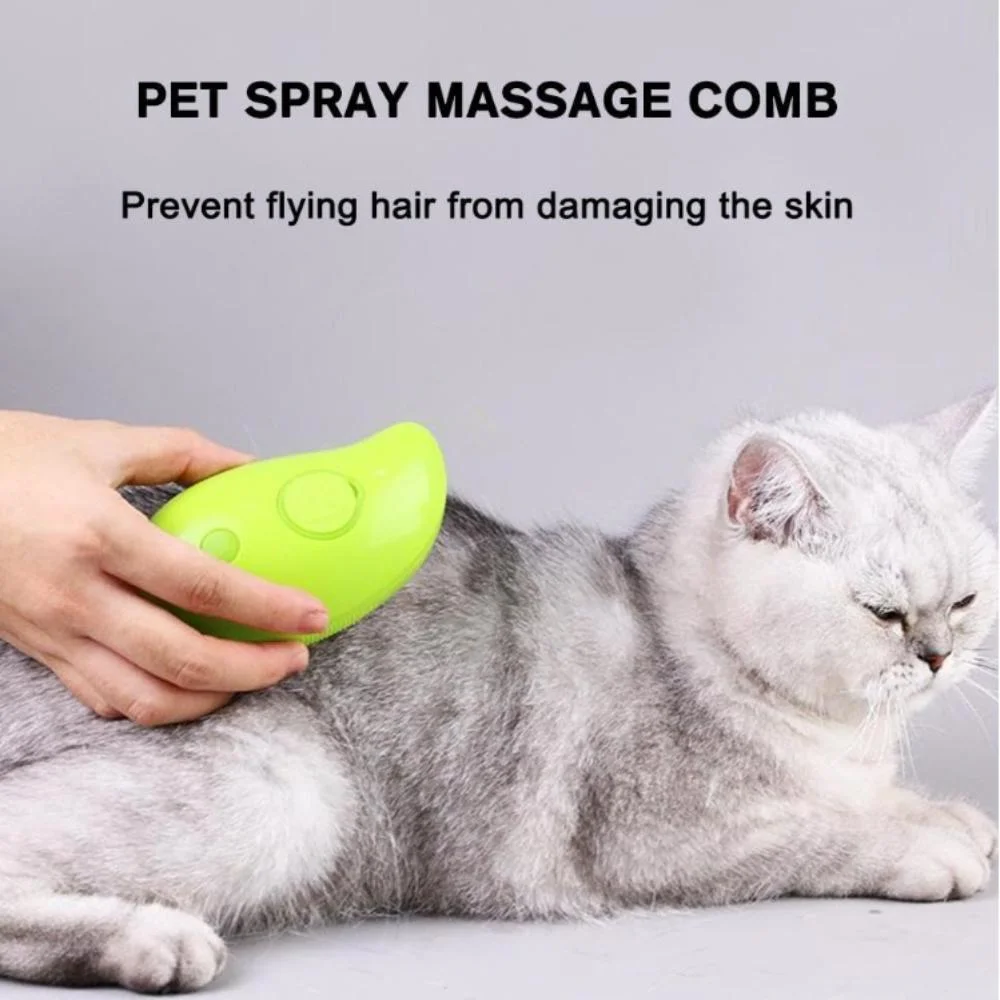 Anti-Flying Hair Cat Spray Massage Comb Self Cleaning Slicker Brushes for Dogs Cats