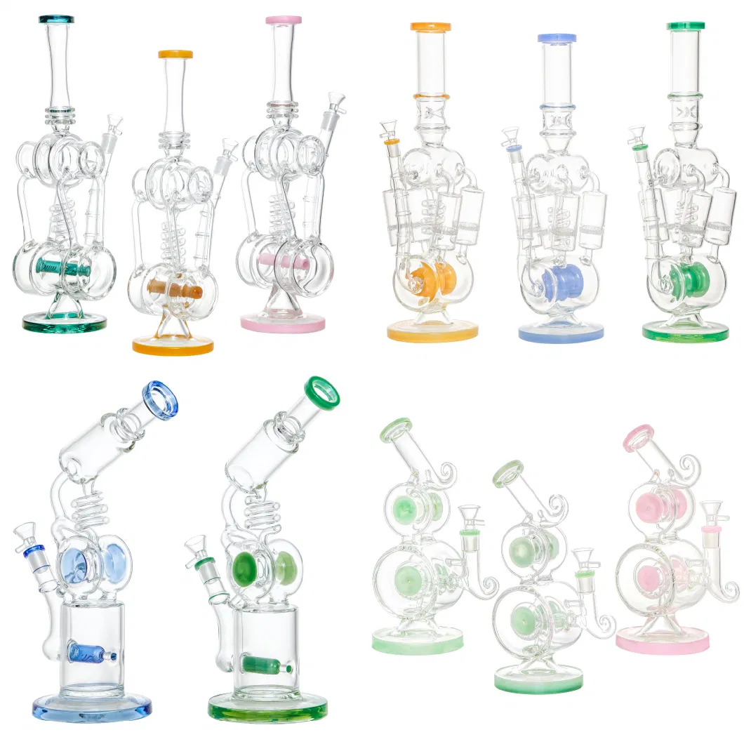 8-Arm and Honeycomb Percolator Straight Tube Glass Water Pipes