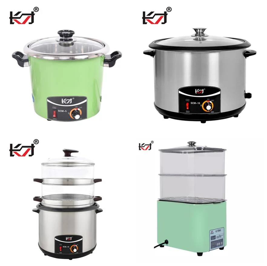 Scm-10 Multifunctional Portable Steam Cooker Stainless Steel Steamer Machine Corn Electric Food Steamer for Food