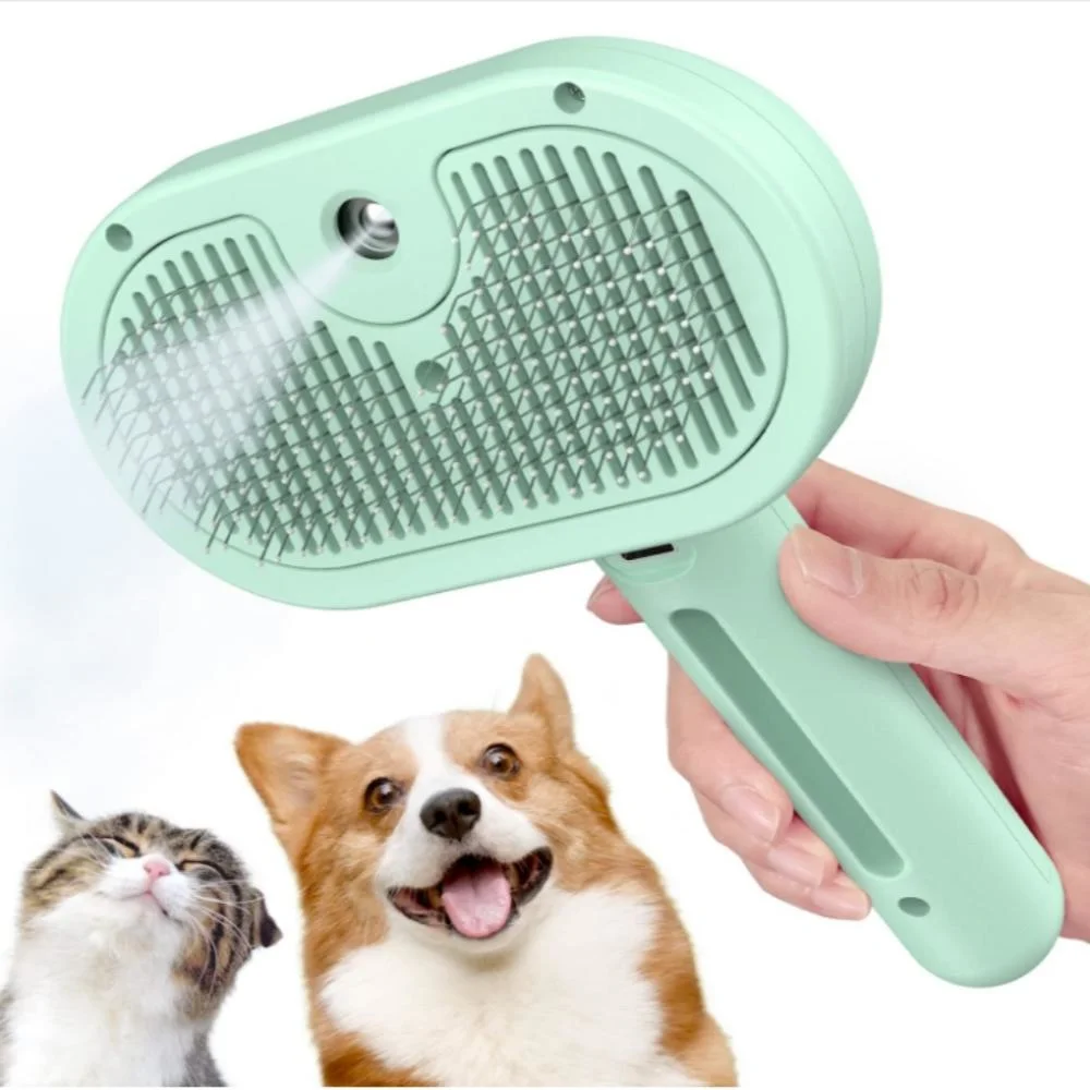 Spray Cat Brush for Shedding Removing Static Flying Hair Pet Grooming Brush