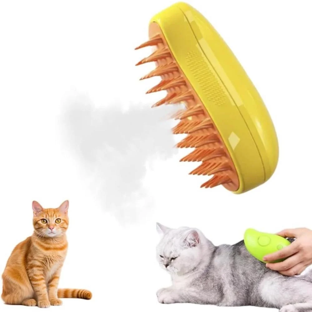 Anti-Flying Hair Cat Spray Massage Comb Self Cleaning Slicker Brushes for Dogs Cats