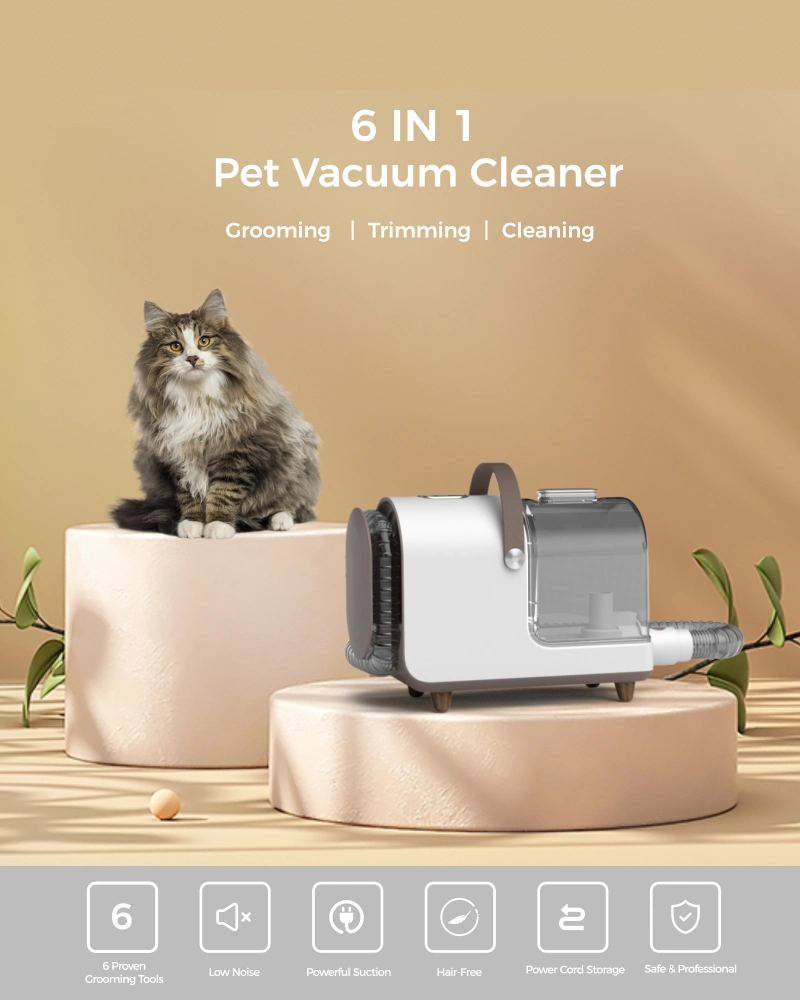 Small Household Appliances Pet Daily Care Pet Hair Grooming Kit Vacuum Cleaner