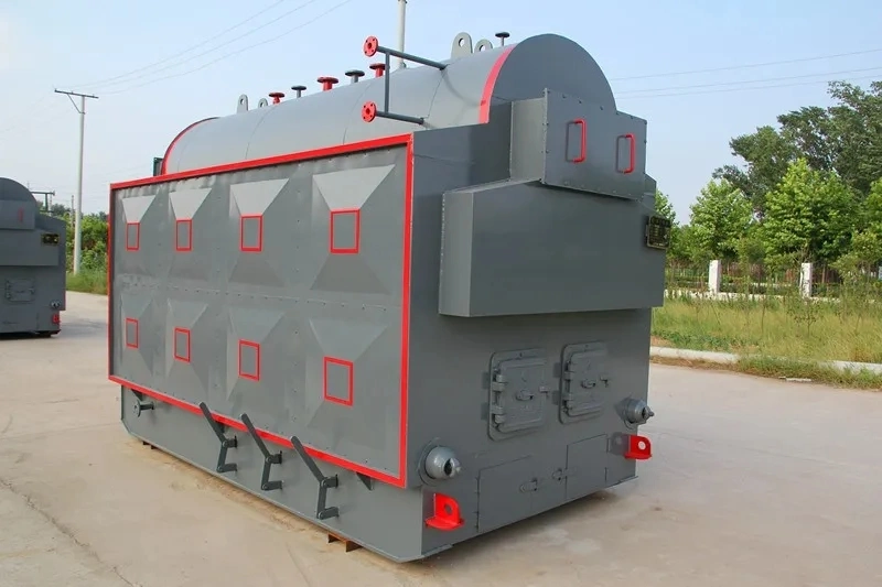 Factory Supply with Operation Manual Industrial Rice Husk Wood Coal Fired Steam Hand Boiler with Economizer 1th 2 Ton/Hr 6ton/Hr