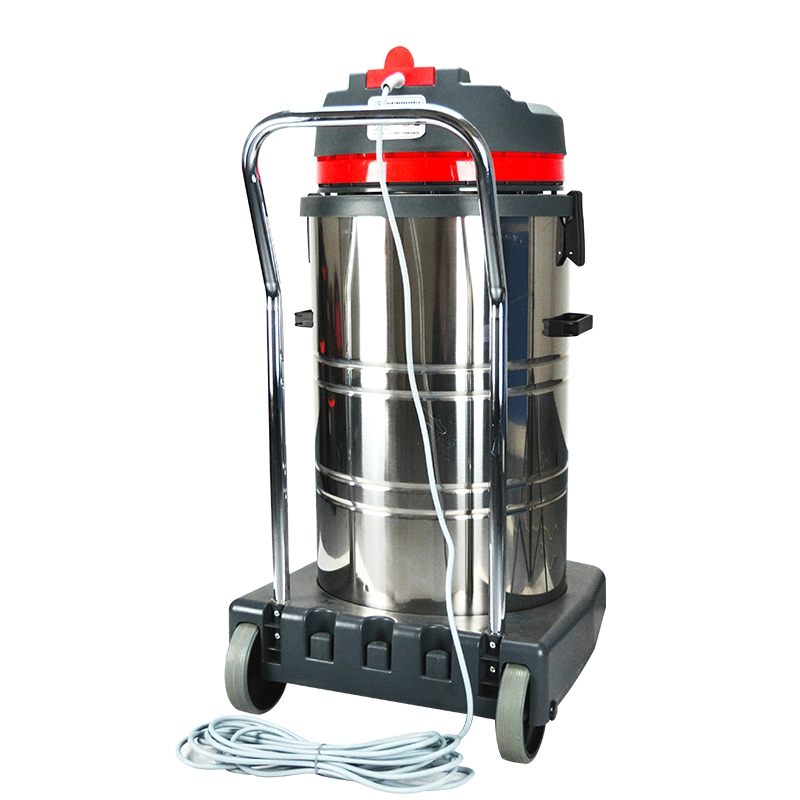 Red Color 80L 3000W Portable Powerful Motor Stainless Steel Tank Vacuum Cleaner