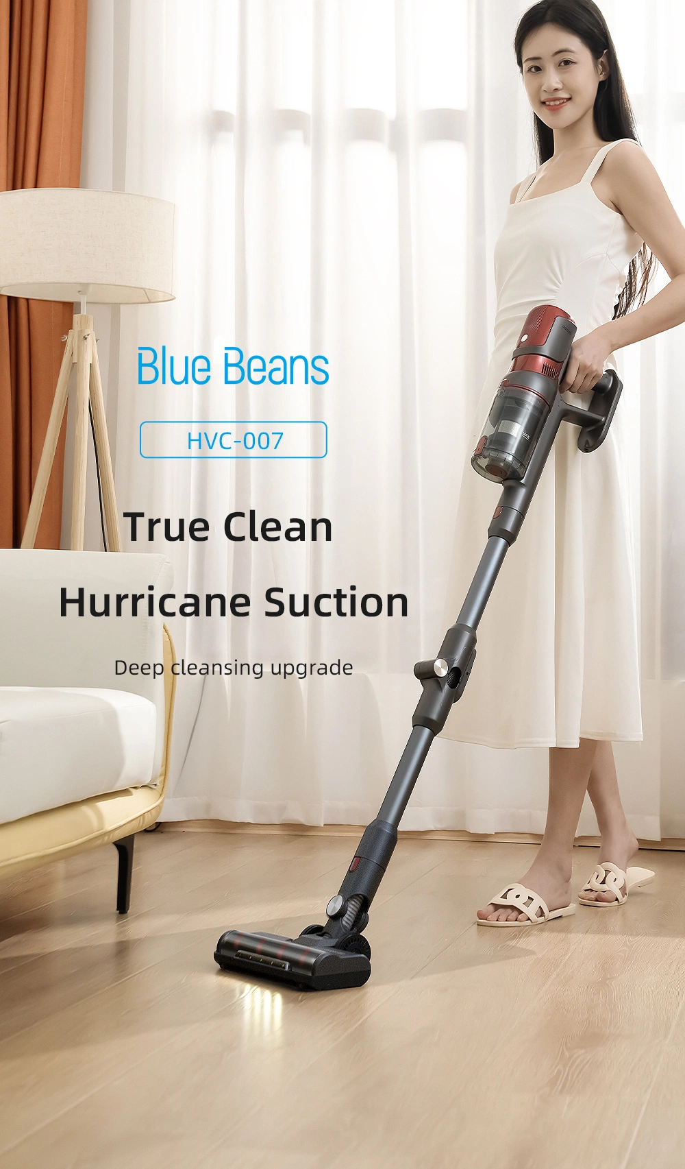 Multi Brush Head Powerful Powerful Suction Cordless Vacuum Cleaner