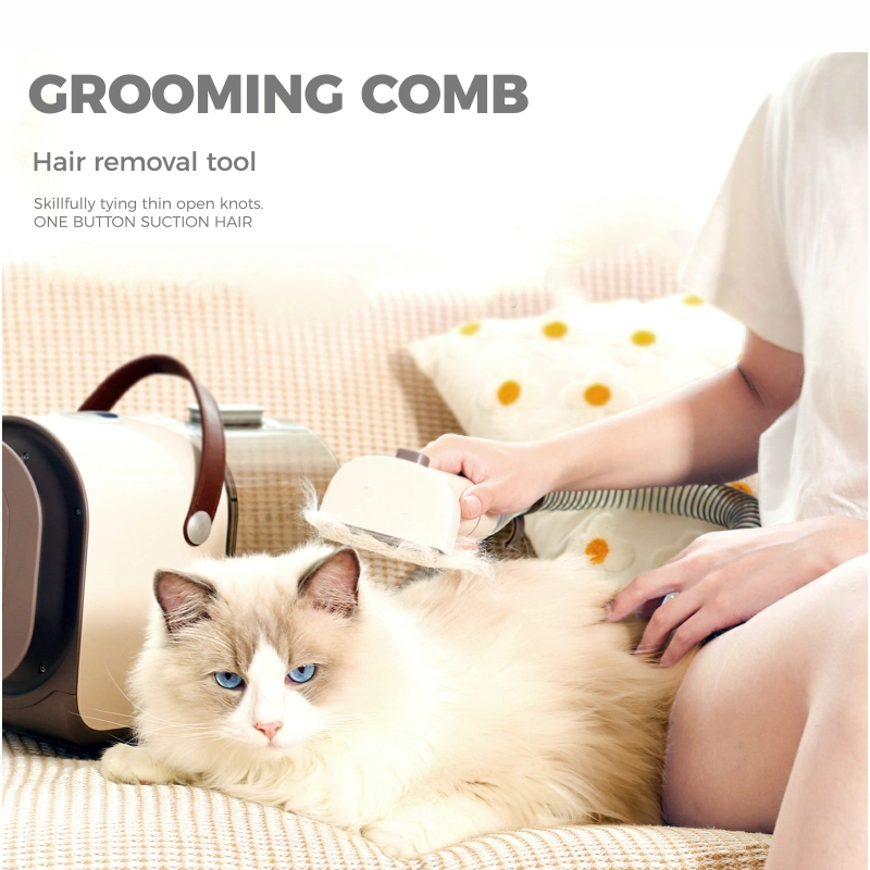 Pet 6 in 1 Dog Cat Hair Cut Brush Tool Grooming Vacuum Cleaner