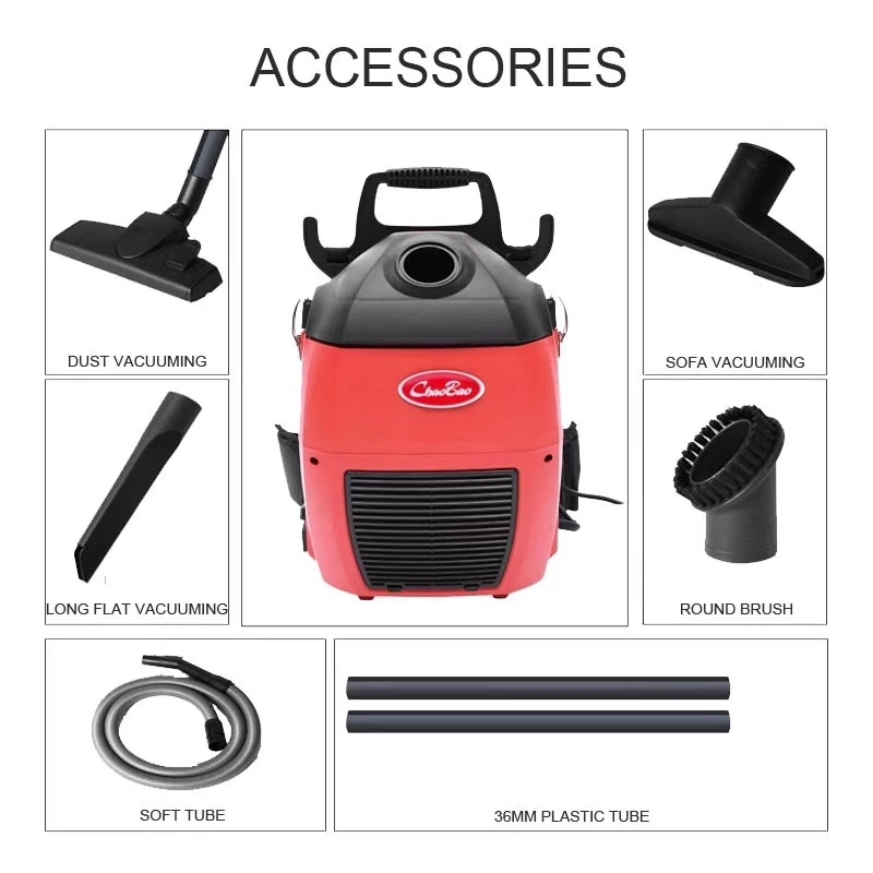 2023 New Arrival Nice Appearance Portable Practical Battery Powered Long-Lasting and Durable Silent Backpack Dry Vacuum Cleaner