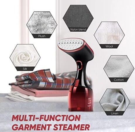 1500W 15 Seconds Fast Ironing ABS+PC Mini Garment Steamers, Foldable Stand Garment Steamer for All Seasons