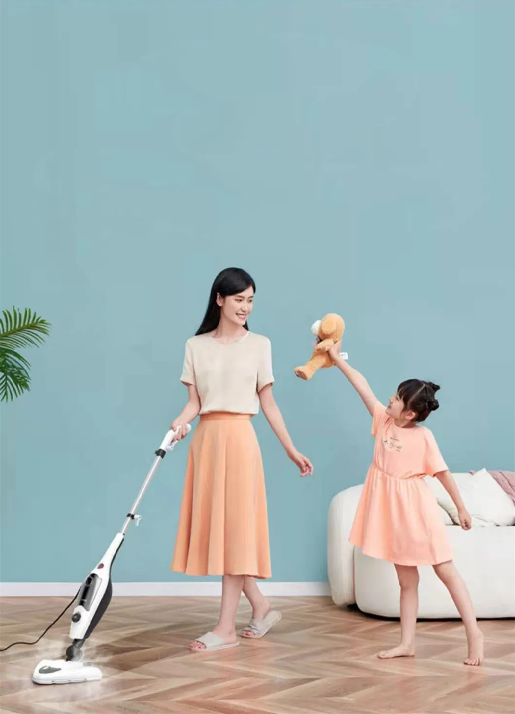 Steam Mop Convenient Detachable Steam Cleaner, Multifunctional Cleaning Machine Floor Steamer