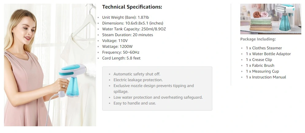 Professional Manufacturer of Clothes Steamer with Ce