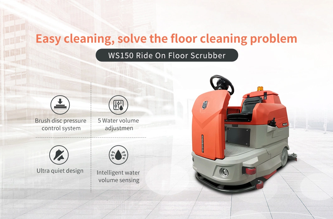 Commercial Electric Battery-Operated Cleaning Equipment Floor Scrubber Cleaner with CE Certificate