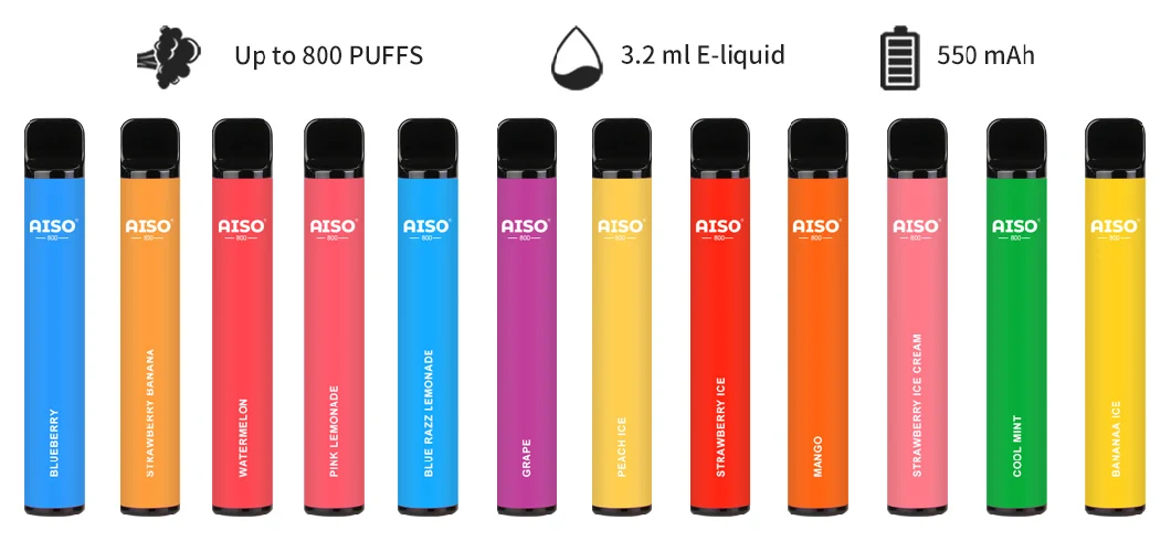 Best 800 Puff Disposable Vape Low Nicotine E-Cigarette Vaporizer