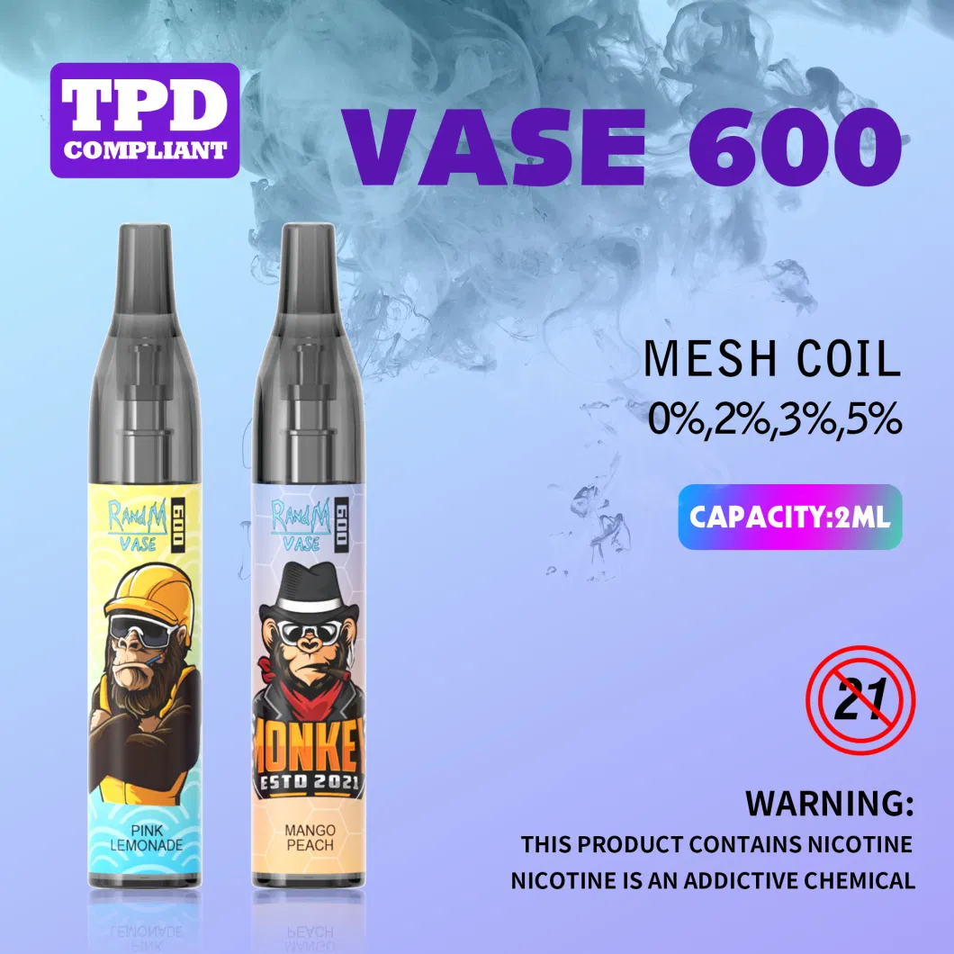 20ml E-Liquid Capacity 850mAh Rechargeable Battery Nice Tastes Randm Tornado 10000 Plus Disposable Mesh Vaporizer