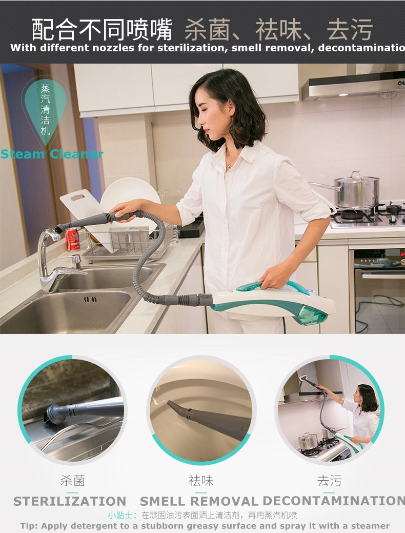 Versatile 10-in-1 Steam Mop Cleaner with Detachable Handheld Unit