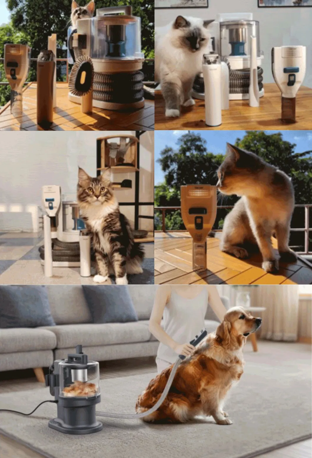 Multi-Function Cheap Newest Cat Dog Vacuum Cleaner for Pets Grooming