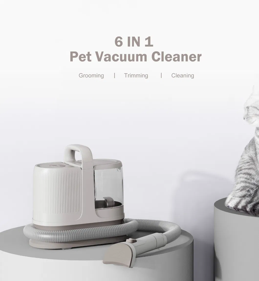 Pet Vacuum Cleaner Electric Clipper Slicker Deshedding Cleaning Dog and Cat Hair Fur Grooming Brush Kit