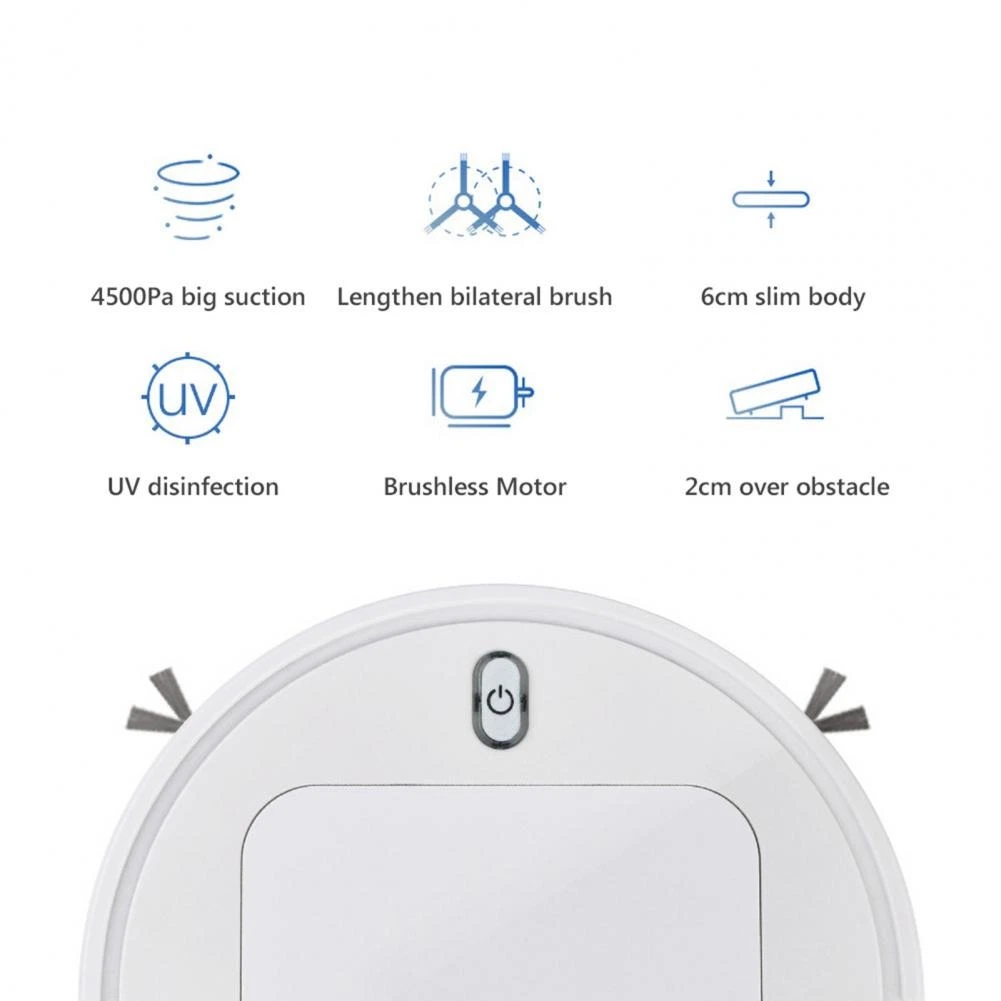 Automatic Sweeping Dust Sterilize Anti-Collision Fall-Proof Robot Robotic Vacuums Cleaner