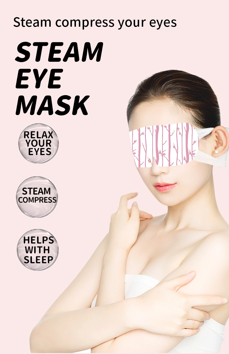 Customized Aromatherapy Hot Compress Eye Relief Vision Fatigue Disposable Steam Eye Mask