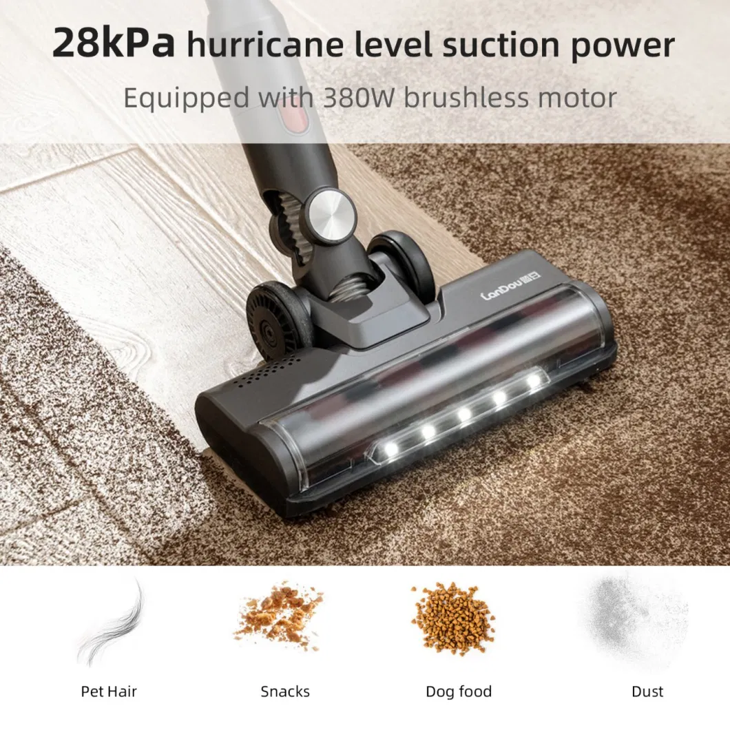 Multi Brush Head Powerful Powerful Suction Cordless Vacuum Cleaner