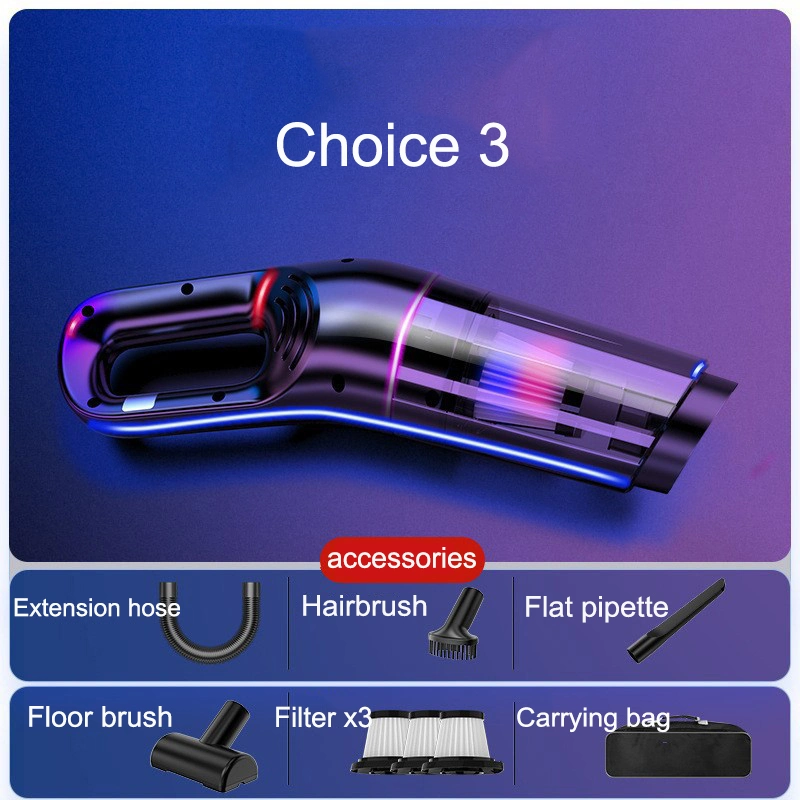 12V Cordless High Power Handheld Portable Car Vacuum Cleaner for with Washable Filter