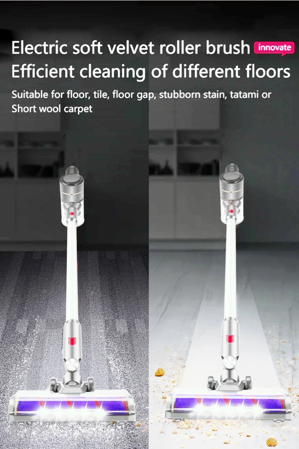 Versatile Cordless Vacuum and Carpet Sweeper for All Surfaces