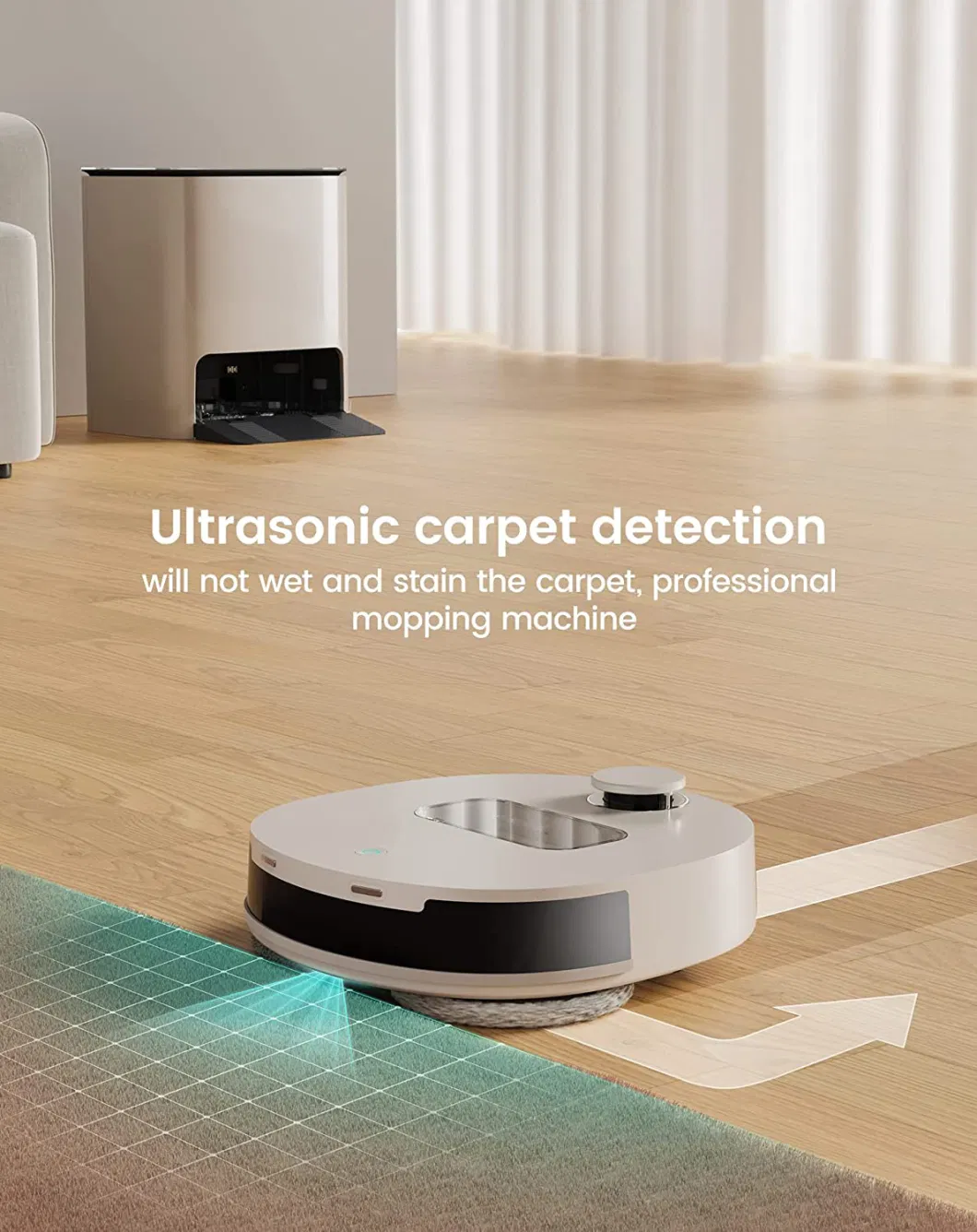 Custom Logo Multifunction Intelligent Reminder Function Floor Self Cleaning Sweeper Robot Mop