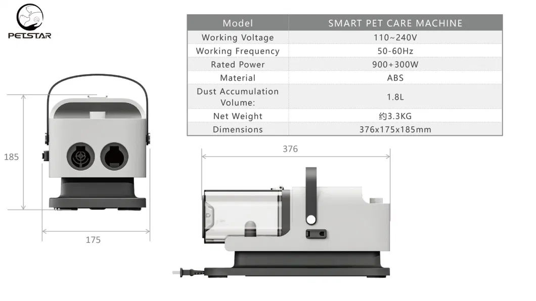 New Portable Integrated Functions 110-240V Plug-in Type Vacuum Kit Electric Pet Hair Care Cleaner