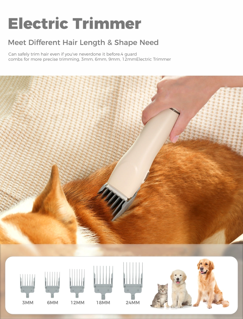 Pet 6 in 1 Dog Cat Hair Cut Brush Tool Grooming Vacuum Cleaner