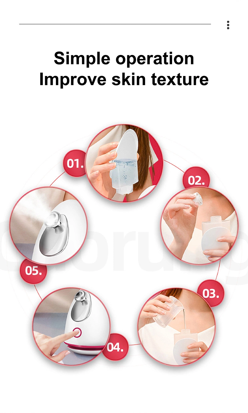 Hot Selling Professional Salon Home Mini Cute Nano Mist Facial Steamer