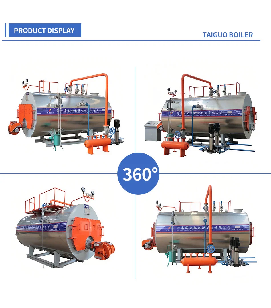 Horizontal Industrial Wns Series 1 2 3 4 6 8 10 15 20 Ton Boiler Oil Gas Fired LNG Steam Boiler Price