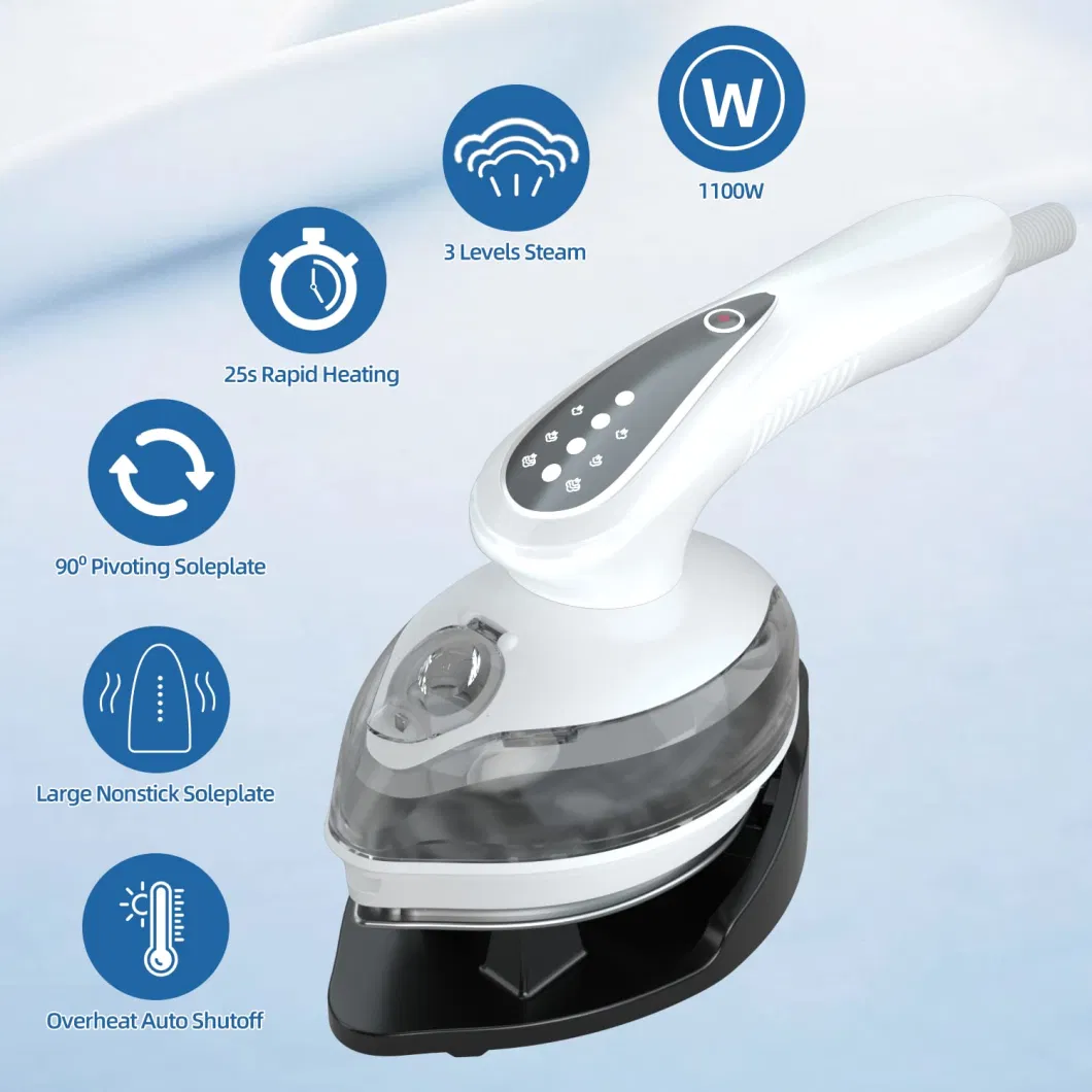 Hot Sale Ceramic Coated Soleplate Anti Drip Mini Portable Lightweight Steam Iron