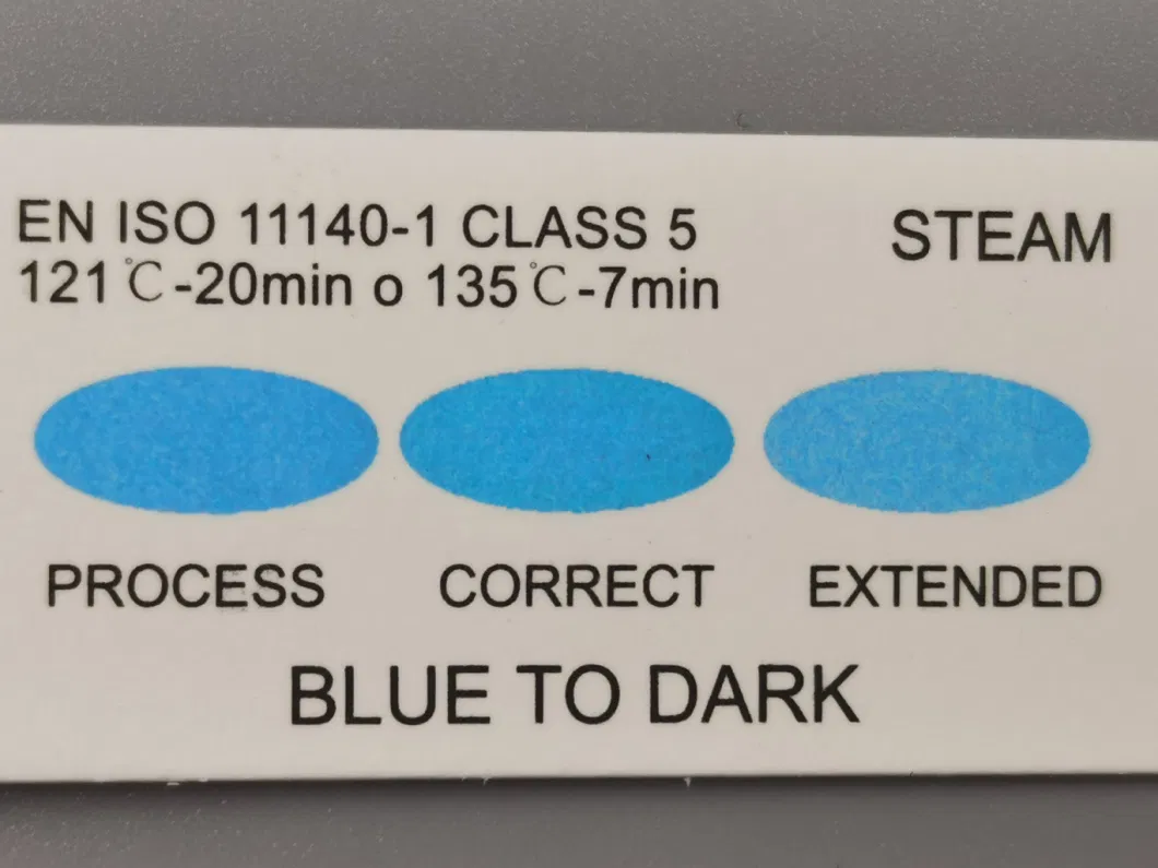 Steam/Eo/Plasma Sterilization Indicator Strip Card Class 3/4/5/6