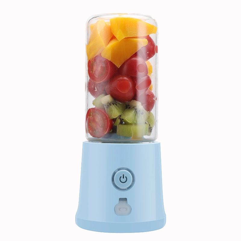 Mini Juicer Portable Blender USB Rechargeable Blender Electric Bottle with Six Blade