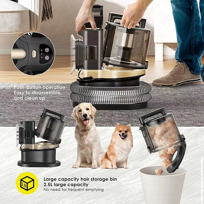 Pet Grooming Vacuum Cleaner for Cats, Dogs