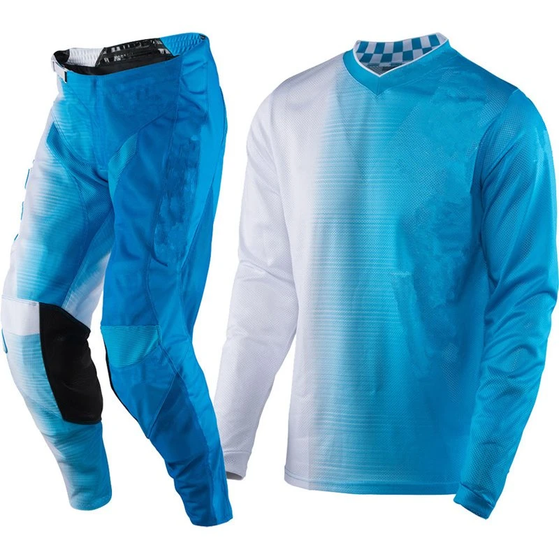 Blue Motorcycle Racing Suit Outdoor Clothes Motocross Apparel (AGS06)