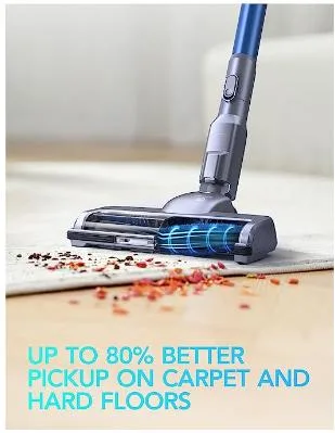 Cordless Vacuum Cleaner, 12000PA Stick Vacuum 4 in 1, 150W with \ LED Headlights, 40 Mins Runtime, Handheld Lightweight Vacuum Cleaner