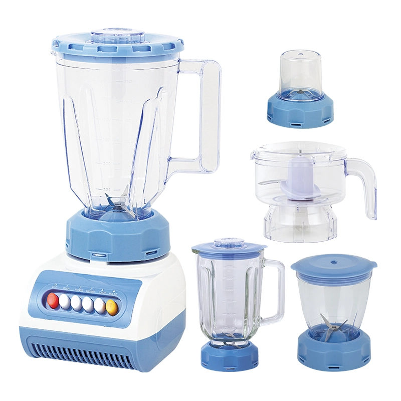 Electric Bottle Silent Juicer Stainless Steel Blades Smoothie Maker Mixer Food Processor Ice Blender with Frozen Drinks Glass Plastic Jug Table Blenders