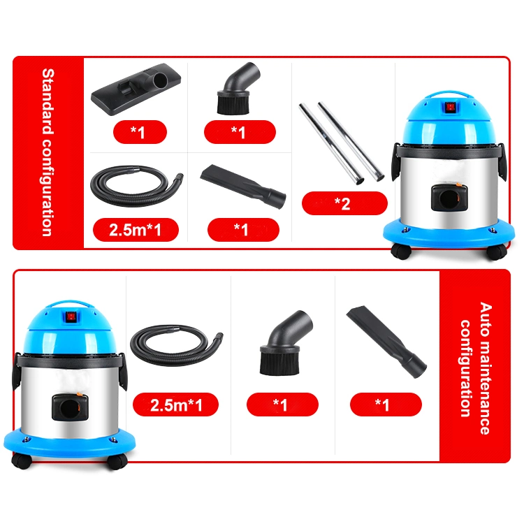 Durable Stainless Steel Wet and Dry Vacuum Cleaner with 1200W Motor
