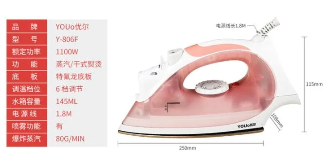 Vertical Ironing Electric Portable Travel Steam Iron Ceramic Electric Iron